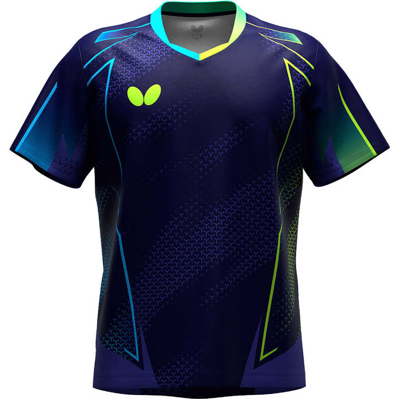 バタフライ　卓球用品 Butterfly ユニセックス ネイサス・シャツ ネイビー XO　47180