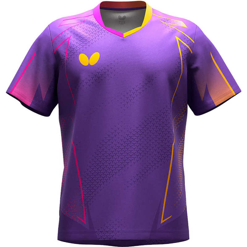 バタフライ　卓球用品 Butterfly ユニセックス ネイサス・シャツ パープル SS　47180