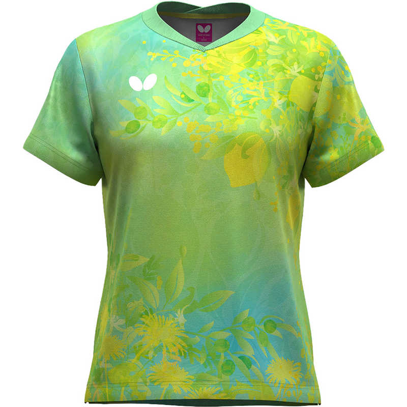 バタフライ　卓球用品 Butterfly レディース ルイネス・シャツ グリーン O　47199