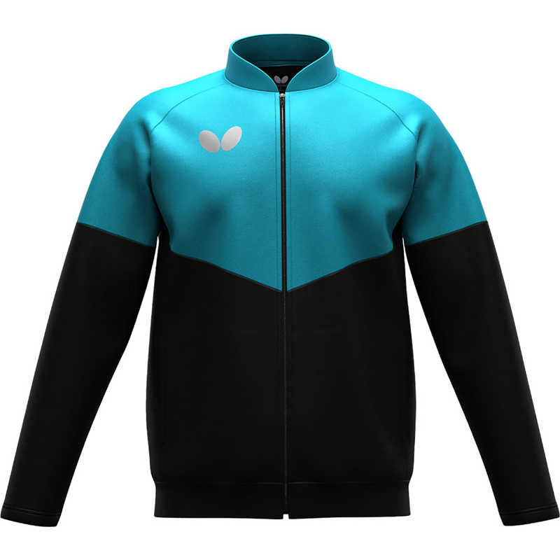 バタフライ　卓球用品 Butterfly ウィルバー・TRジャケット [男女兼用 /Oサイズ] ターコイズブルー (返品交換不可)　47250