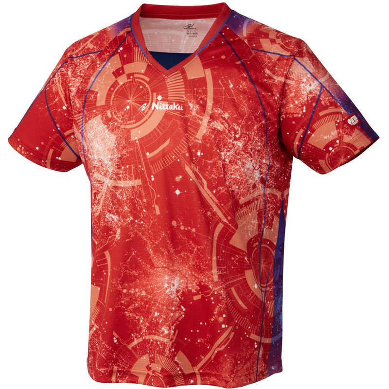 ニッタク　卓球用品 Nittaku ユニセックス ブライトシティシャツ レッド M　NW2209