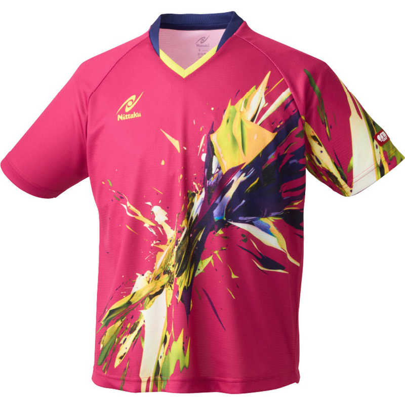 ニッタク　卓球用品 Nittaku ユニセックス ブライトバーストシャツ ロゼ XO　NW2218