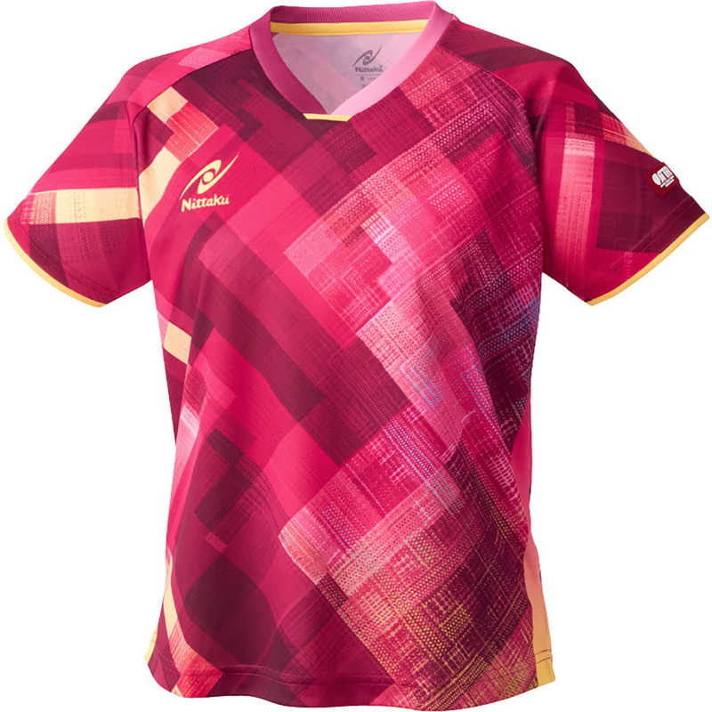 ニッタク　卓球用品 エクラインレディースシャツ [女性用 /Mサイズ] ロゼ (返品交換不可)　NW-2220