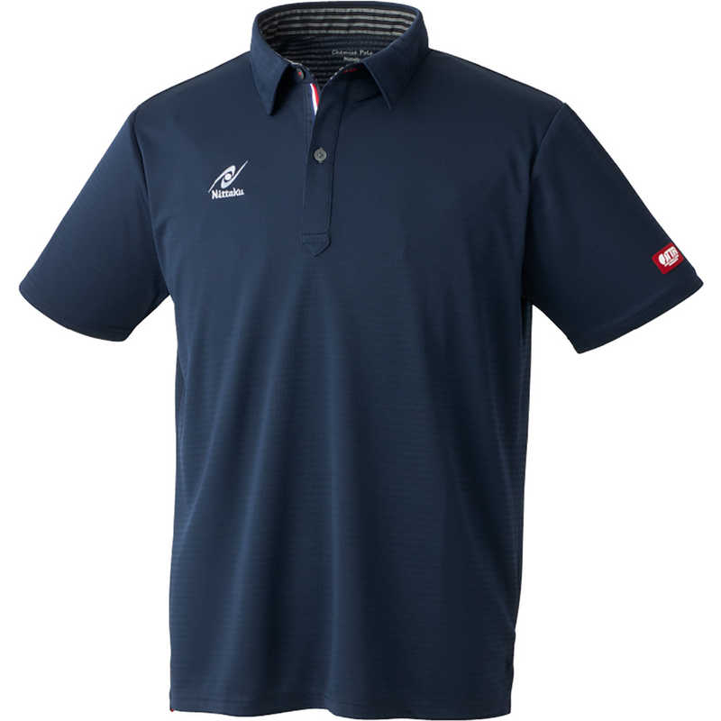 ニッタク　卓球用品 男女兼用 ケミスポロシャツ S ネイビー　NW-2222