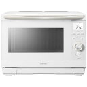 東芝 TOSHIBA 過熱水蒸気オーブンレンジ 26L フラット 石窯ドーム ワイド&コンパクト ホワイト ER-D90B-W