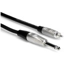 HOSA 1.5M モノラルフォンオス-RCAオス オーディオケーブル HPR-005