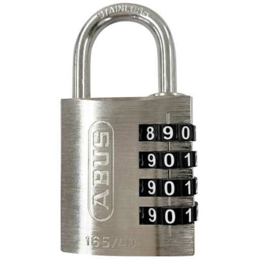 ABUS 屋外用ダイヤル式南京錠 SILVER 165IB/40 ABUS 屋外用ダイヤル式南京錠 SILVER 165IB/40