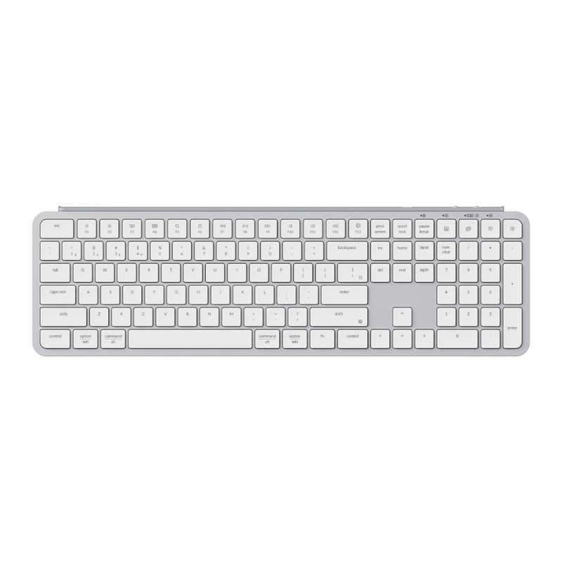 キークロン キーボード B6 Pro (英語配列) シルバー [有線・ワイヤレス /Bluetooth・USB-A＋USB-C] B6P-K14-US