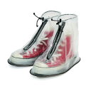 ALLDAYALLDRY A/D2 シューズレインカバー (L) 26-28cm CL×BK クリアxブラック AD2-SHORT-L-CLxBK