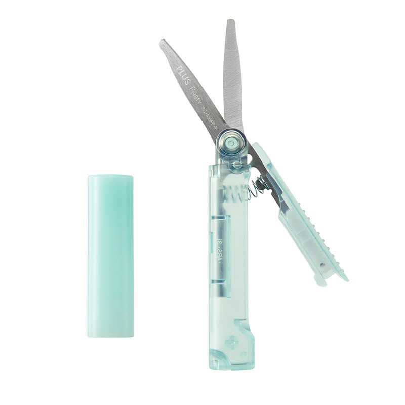 プラス Pasty(パスティ) 携帯はさみ ポーチサイズ フッ素コート グリーン SC-100PF-P