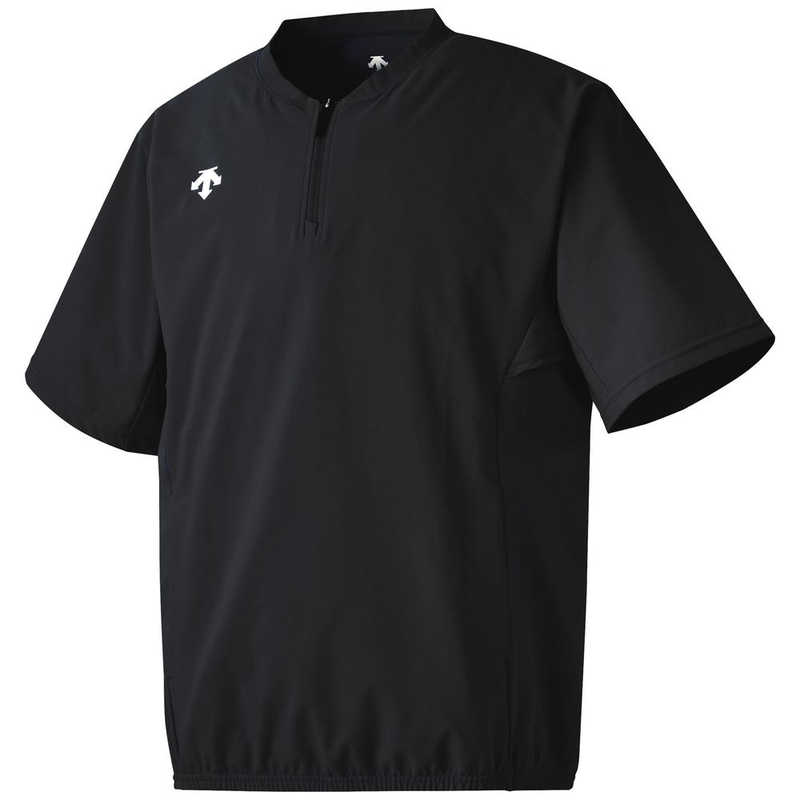 デサント　DESCENTE 半袖 ストレッチジャケット ブラック O DB5SJK32M 【返品交換不可】　DB5SJK32M_25SS
