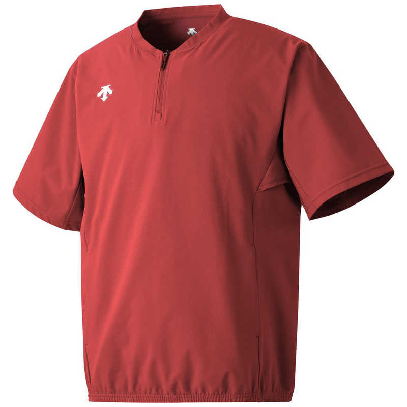 デサント　DESCENTE 半袖 ストレッチジャケット レッド 2XO DB5SJK32M 【返品交換不可】　DB5SJK32M_25SS