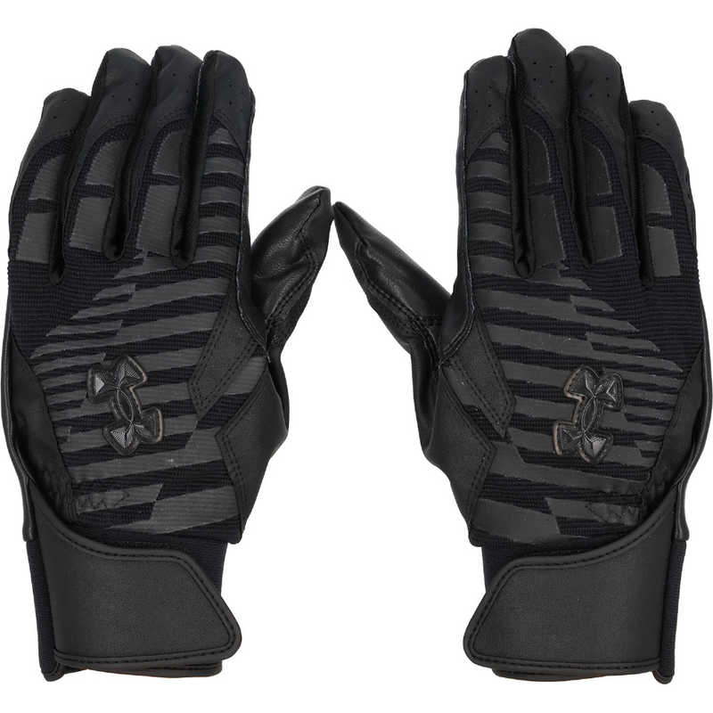 アンダーアーマー　メンズ UAクリーンアップ プロ バッティンググローブ ノンカラー Black/Black/Black LG　6001313_25FW