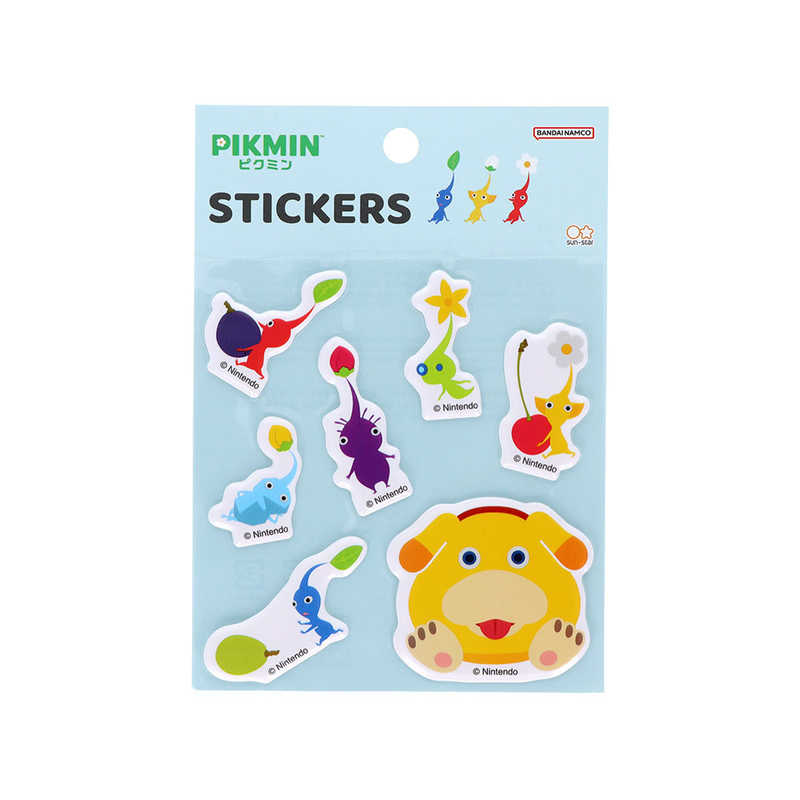 サンスター文具　モチモチステッカー ピクミン ライトブルー　S8813620...