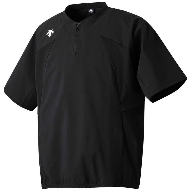 デサント　DESCENTE AERO STREAM D-TECH 半袖ストレッチジャケット ブラック XO DB5SJK31M 【返品交換不可】　DB5SJK31M_25SS