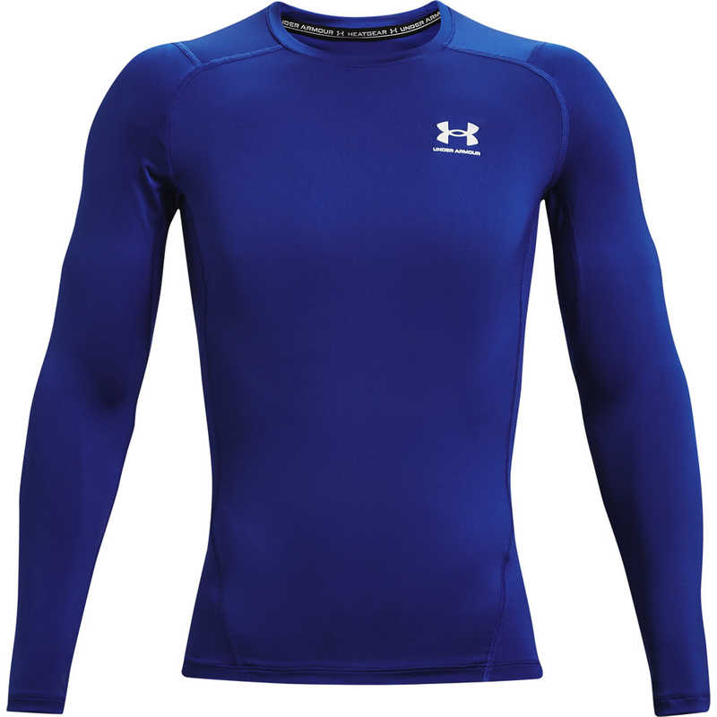 アンダーアーマー　UNDER ARMOUR メンズ UA ヒートギアアーマー ロングスリーブ シャツ Royal/White MD 1361524 【返品交換不可】　1361524_25FW