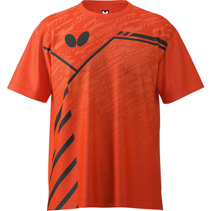 バタフライ　卓球用品 Butterfly ユニセックス レクート・Tシャツ フラッシュレッド L　46790