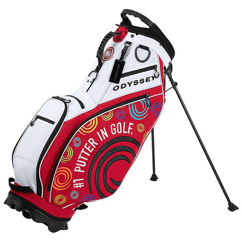 オデッセイ ゴルフバッグ Odyssey Stand FW 25 JM ホワイト/レッド 5125145