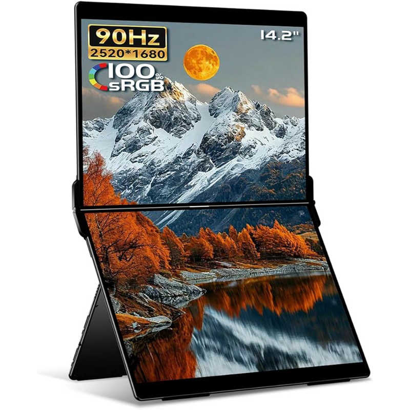 EHOMEWEI　USB-C接続 2画面モバイルモニター Xシリーズ ［14.0型 / WQXGA(2560×1600) / ワイド / 76Hz］　XP-142NW