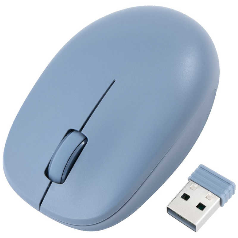 ナカバヤシ　無線静音 3ボタン BlueLEDマウス ［BlueLED / 無線(ワイヤレス) / 3ボタン / USB］　MUSRKT247BL(2)