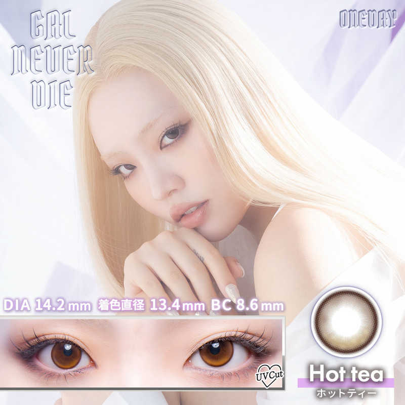 WSCALE　(度あり/-5.00) ギャルネバーダイワンデー ホットティー (BC8.6/DIA14.2) 10枚入 カラコン(4)