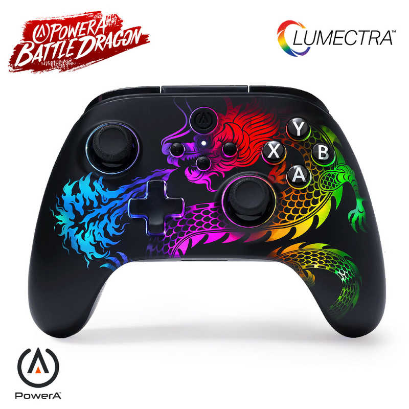 POWERA　バトル・ドラゴン・アドバンスド・ワイヤレスコントローラー with ルメクトラ for PC＆クラウドゲーミング ［USB / Windows］　PCGP0498JP-01
