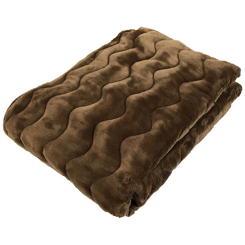 生毛工房　【敷パッド】無地カラー シングルサイズ(100×205cm/ブラウン)