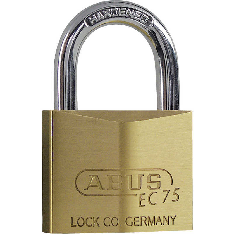 ABUS　真鍮南京錠 ディンプルシリンダー バラ番　EC75-40KD