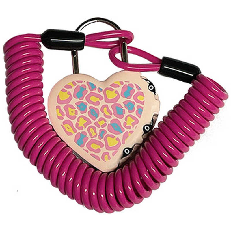 徳島双輪　ワイヤー錠 LOVELOCK(3φ×180cm/) レオパード　8712