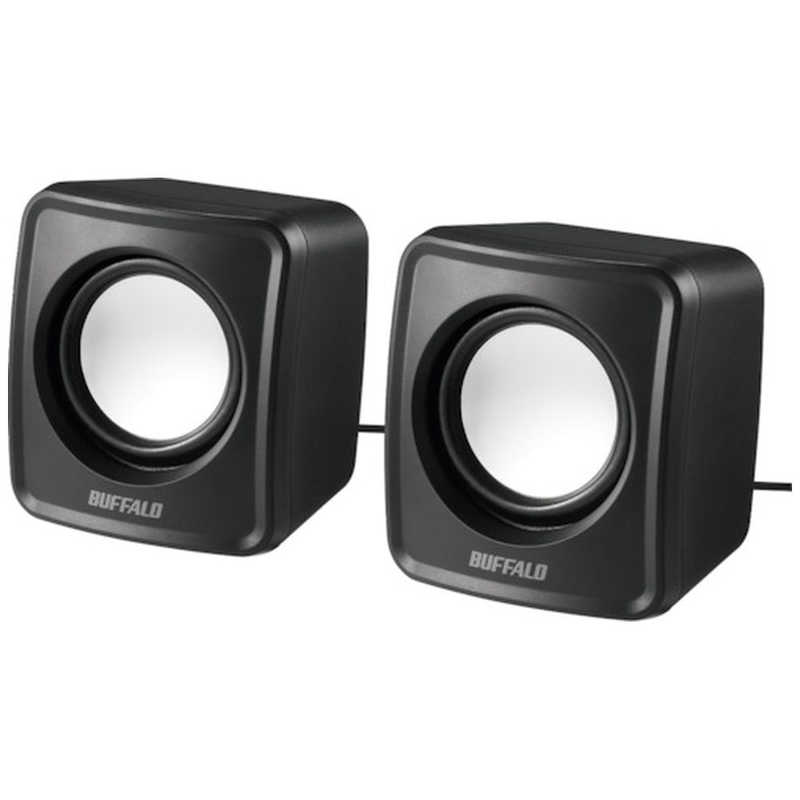 法人バッファロー　バッファロー PC用スピーカー USB電源コンパクトサイズ ブラック　BSSP100UBK