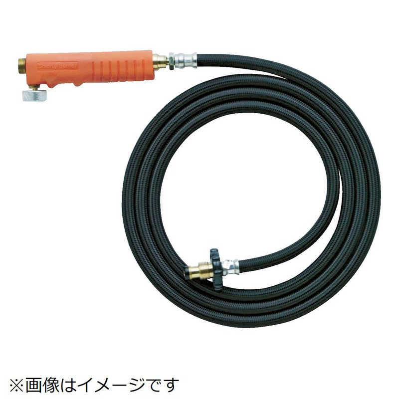 新富士バーナー　プロパンバーナー部品ホース10M(バルブ付)　PBH10MB