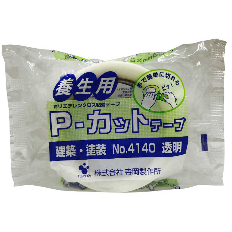 寺岡製作所　Pカットテープ 透明 38mmX25m