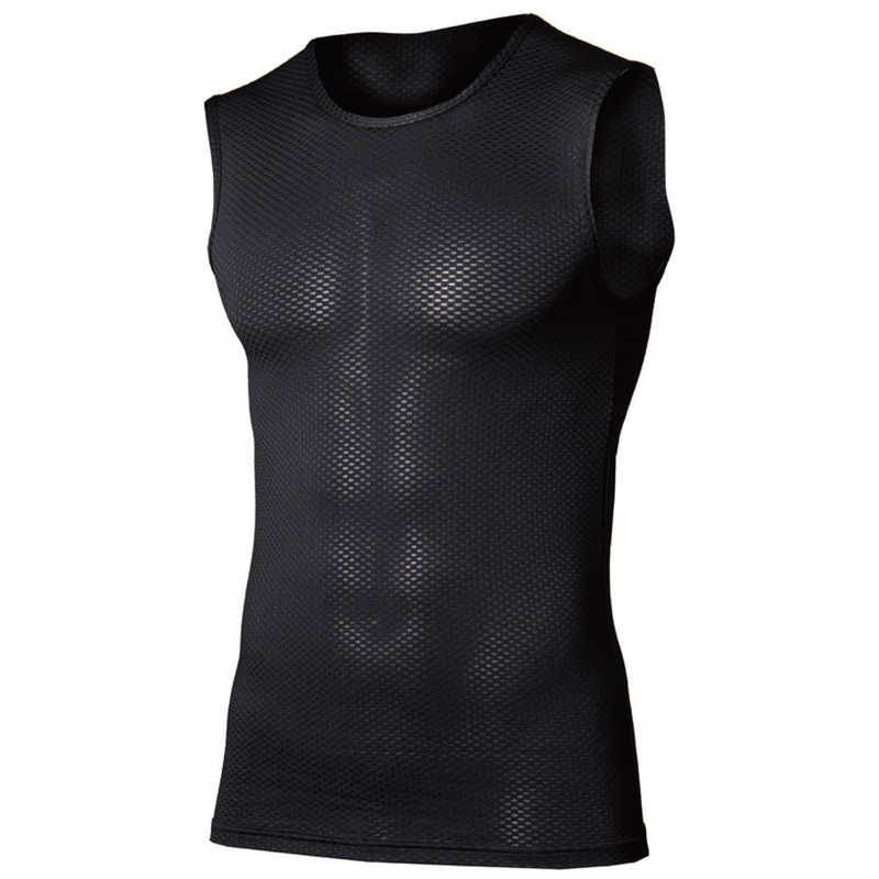 Work Clothes - おたふく手袋　BTデュアル3Dファーストレイヤー ノースリーブ クルーネックシャツ ブラック SS　JW520