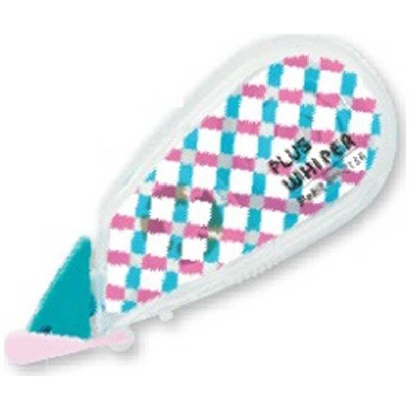 プラス　修正テープ ホワイパープチ 新パターン仕様 (チェックA ターコイズ/テープ幅：5mm) WH-815B　W..