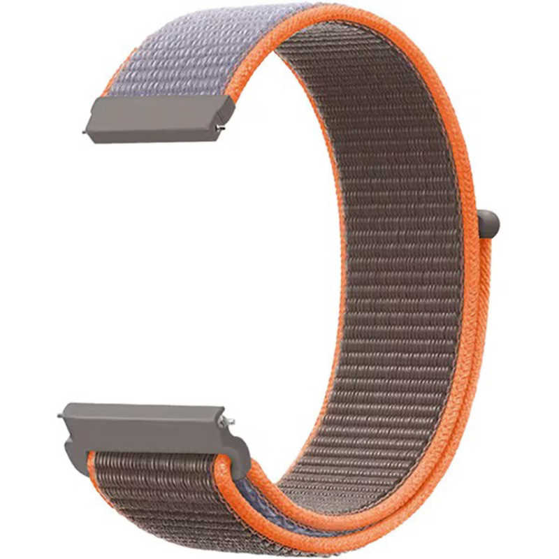 アマズフィット　Amazfit ナイロン 替えバント 22mm グレー＆オレンジ　sp200015-S16-C97Q09(2)