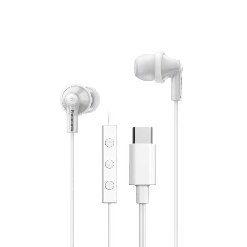 パナソニック　Panasonic　USBタイプCイヤホン ［USB］ ホワイト　RP-HJE150C-W