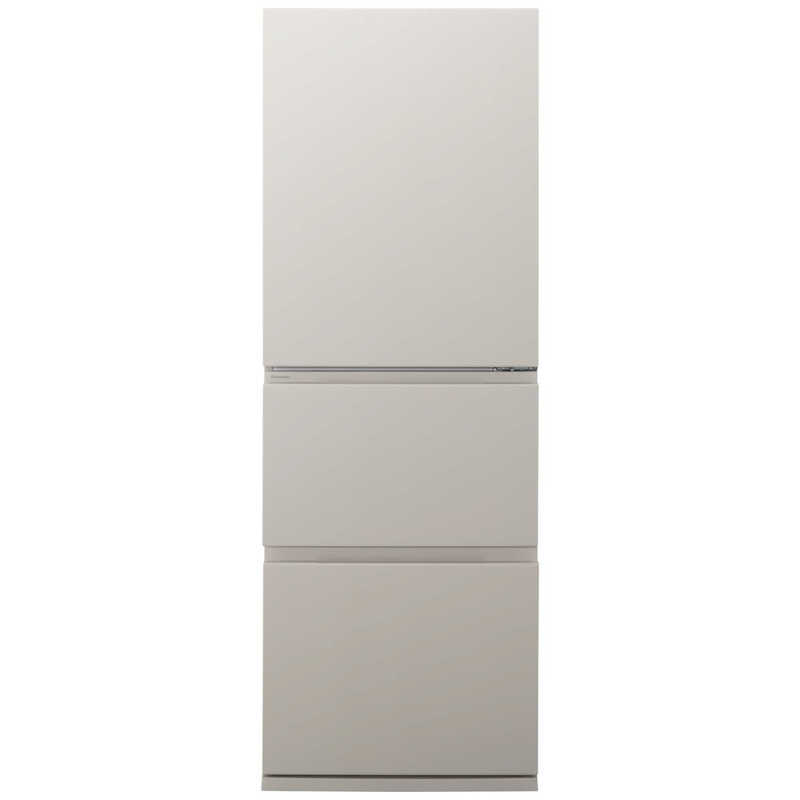 【標準設置無料】 パナソニック Panasonic 冷蔵庫 3ドア 326L 左開き JSタイプ 真ん中野菜室 ナノイーX 幅60cm マットライトベージュ NR-C33JS2L-C