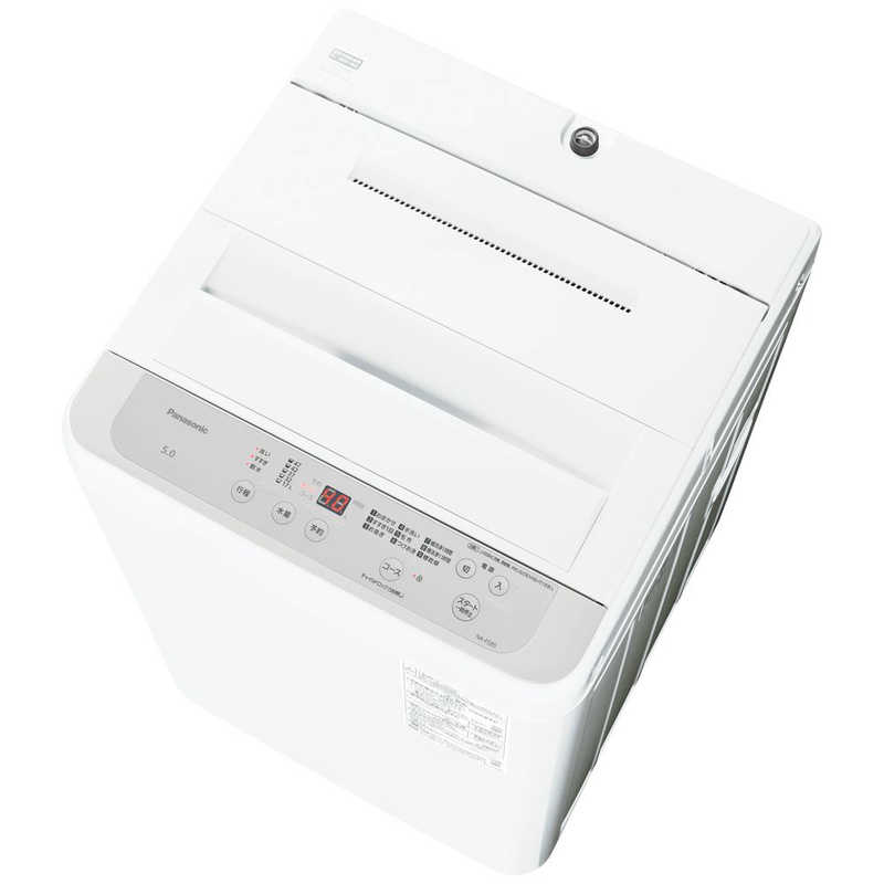【標準設置無料】 パナソニック　Panasonic　全自動洗濯機 洗濯5.0kg Fシリーズ ライトグレー　NA-F5B5-H