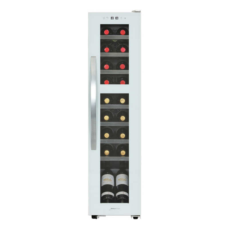 デバイスタイル コンプレッサ式18本用ワインセラー ［18本 / 右開き］ DCG-C18S-W（標準設置無料）