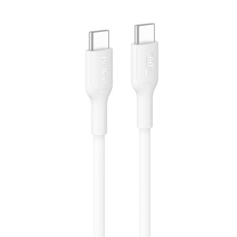 BELKIN USB-C to USB-C ケーブル 60W 1M ホワイト CAB023fq1MWH