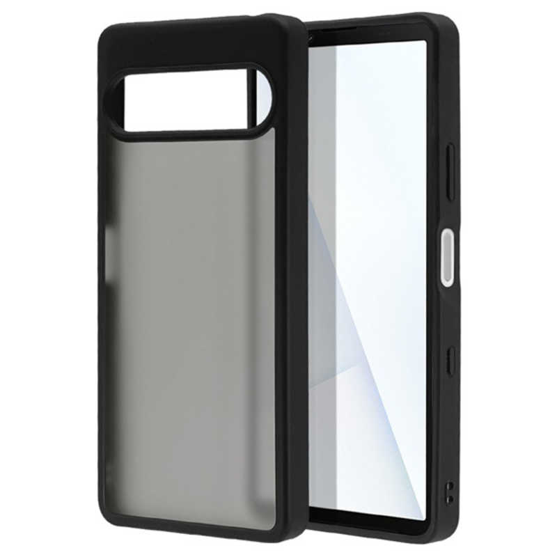 ラスタバナナ Xperia 10VII ハイブリッドケース TPU×PC BK×FBK 9235XP107HPFBK