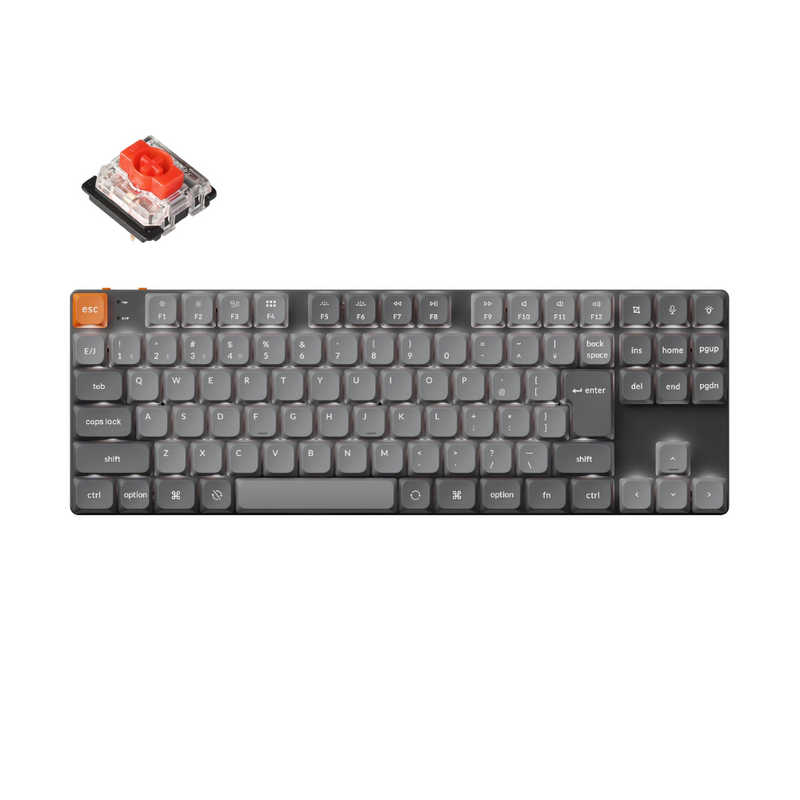 キークロン キーボード K1 Max White LED(赤軸) ［有線・ワイヤレス / Bluetooth・USB］ K1M-A1V-JIS