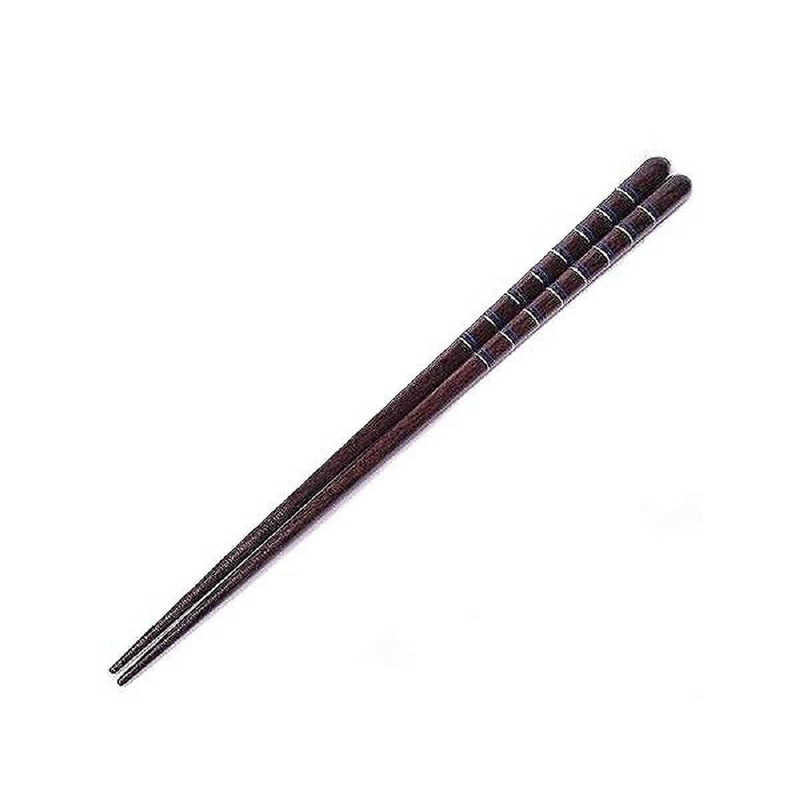 イシダ　箸 21cm 23cm 並木 食洗機対応 木製 青　ハシ21CM23CMナミキショクアライキ