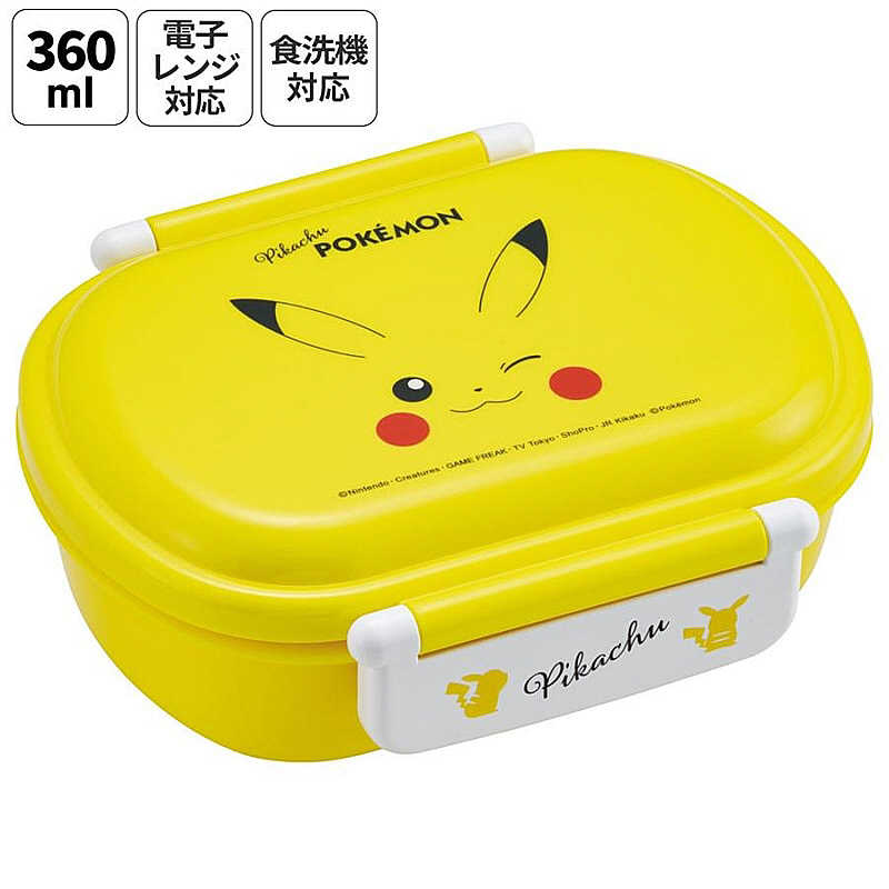 スケーター　ピカチュウフェイス25 ふわっとタイト弁当箱360ml　QAF2BA