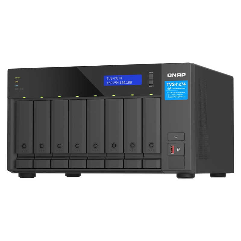 QNAP　NAS［ストレージ無し/8ベイ］　TVS-H874X-I9-64G