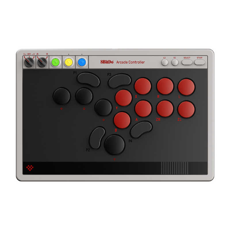 8BITDO　無線・有線接続 レバーレスアーケードコントローラー WindowsPC/Switch/Switch2対応　8BitDo Arcade Controller
