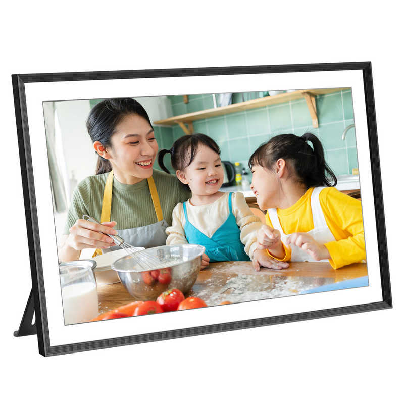 MOONKA　wifiデジタルフォトフレーム 15.6インチ 人感センサー タッチスクリーン 高画質 32GB内蔵ストレージ 写真＆音楽＆動画 遠隔転送 ［15.6インチ /Wi-Fi対応］ ブラック　mnk029