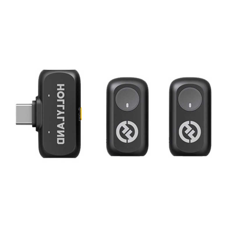 HOLLYLAND ワイヤレスマイク LARK A1 ミニ デュオ(スペースグレー/USB-C受信機付き) N_1209919