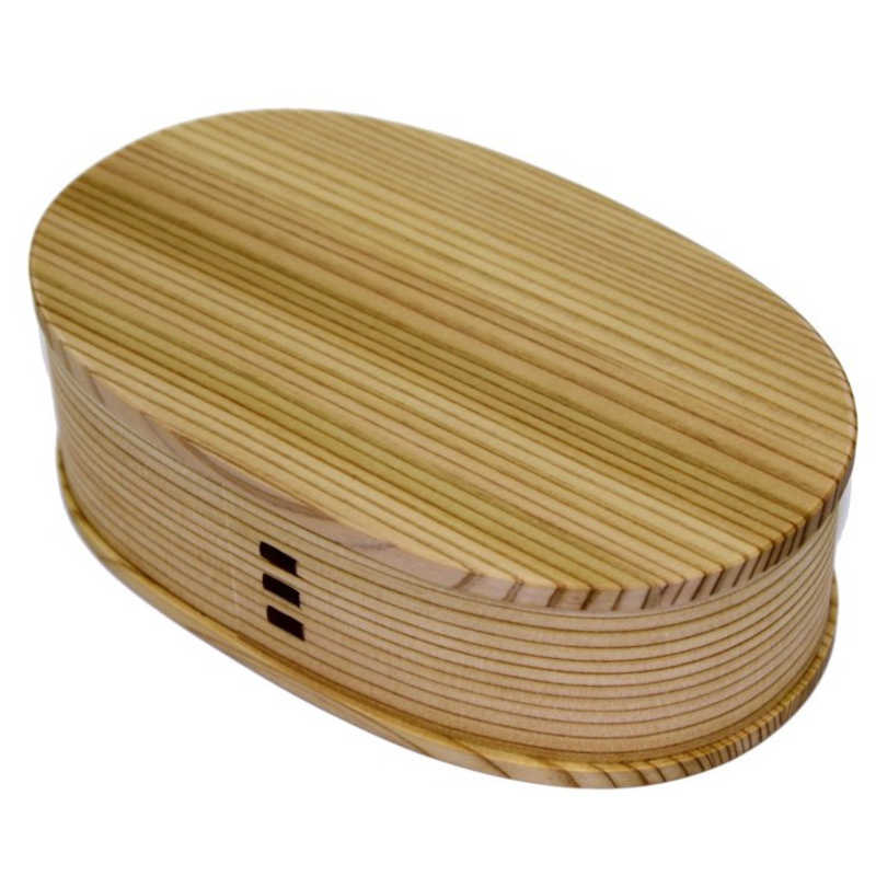 大館工芸　大舘曲わっぱ 小判弁当 小 板蓋