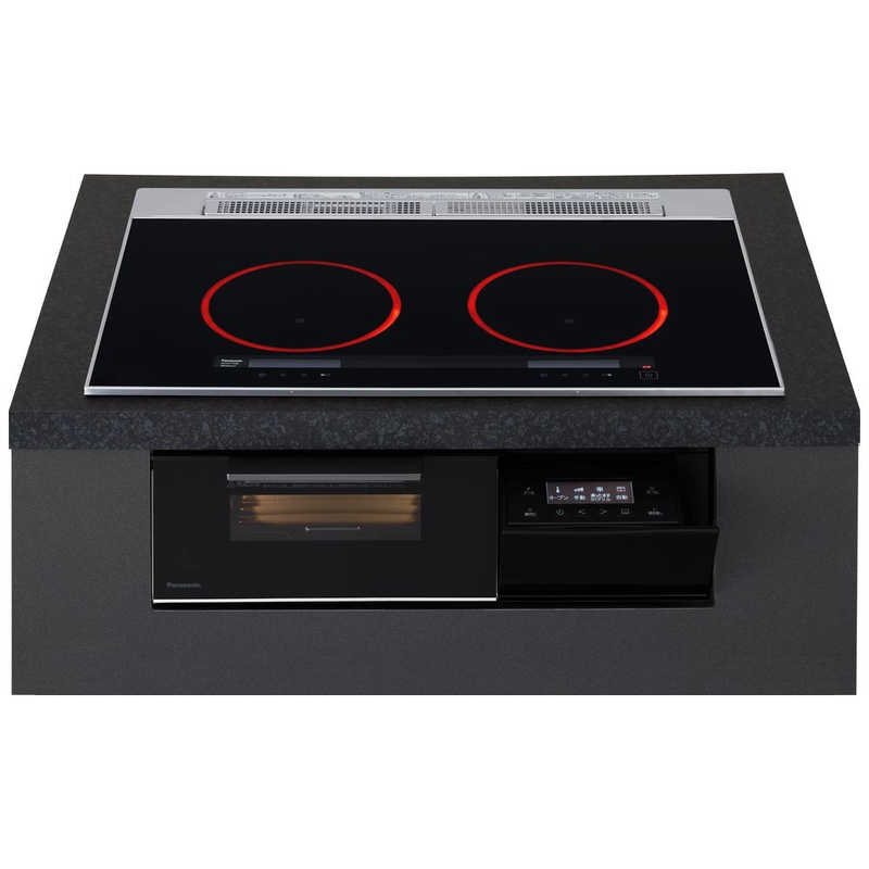 �ѥʥ��˥å���Panasonic���ӥ�ȥ���IH���å��󥰥ҡ����� A���꡼�� [75cm�� 2��IH] �����åȥ֥�å�(���۾���)��KZ-CA17WK